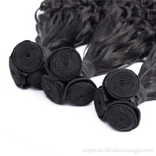 Royce Cheap 100% Cuticle Aligned Virgin Remy Indian Temple Human Hair Fumi Loose Weave Double Drawn Extensions in China